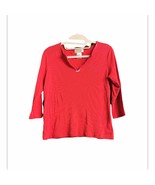 Talbots Women&#39;s Ribbed Knit 3/4 Sleeve Blouse- Size S/P - $12.18 CAD
