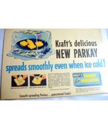 1953 Color Ad Kraft Delicious New Parkay &quot;Spreads Smoothly Even When Ice... - $10.95 CAD