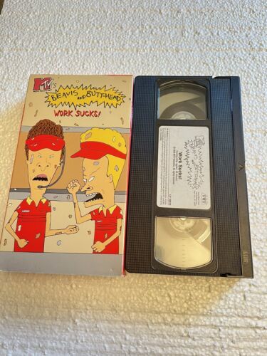 Primary image for MTV Beavis and Butt-Head Work Sucks (VHS tape, 1995) - Tested and plays great!