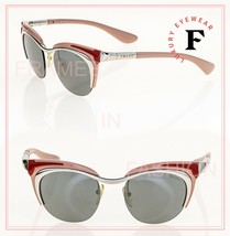 Prada Dixie Oval Retro PR61OS Silver Pink Mirror 61O Fashion Runway Sunglasses - £272.17 GBP