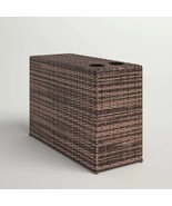 Espresso Wicker Outdoor Side Table | Drink Holders | Aluminum Frame - €120,29 EUR Espresso Wicker Outdoor Side Table | Drink Holders | Aluminum Frame - €120,29 EUR