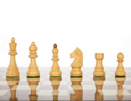 Dubrovnik standard wooden chess pieces-chessmen weighted felt king 95mm - £51.18 GBP