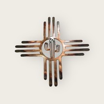 Southwestern Zia w/Saguaro Cactus - Metal Wall Art - Copper 44&quot; - £156.12 GBP