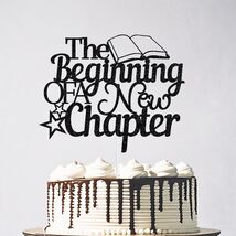 The Beginning of A New Chapter Cake Topper Black Glitter - €2,31 EUR The Beginning of A New Chapter Cake Topper Black Glitter - €2,31 EUR