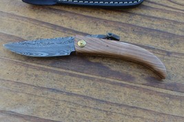 damascus custom made beautiful folding knife From The Eagle Collection 8... - $39.59