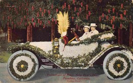 Floral Float Car Rose Bowl Parade Pasadena California 1918 postcard - £5.84 GBP