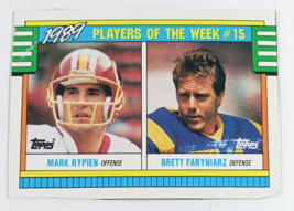 Mark Rypie / Brett Faryniarz 1990 Topps 1989 Players Of The Week #15 - $1.89