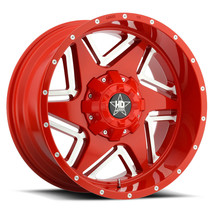 20x10 Luxxx HD2 Gloss Red Milled Off-Road Wheel (SET OF 4) - £908.06 GBP