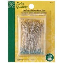 Dritz 3035 Crystal Glass Head Pins, 1-7/8-Inch (100-Count) - $15.99