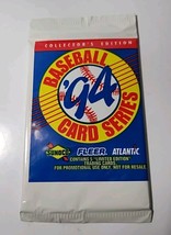 1994 Fleer Sunoco Baseball Cards NEW Sealed (1) Pack Collectors Edition ... - £1.91 GBP