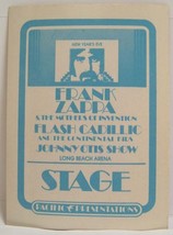 FRANK ZAPPA &amp; THE MOTHERS - VINTAGE ORIGINAL 1970&#39;s CLOTH BACKSTAGE PASS - €21,39 EUR