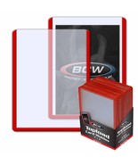 1 pack of 25 BCW 3&quot; x 4&quot; Red Border Topload Standard Sized Card Holders - $9.79