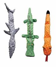 MPP Triple Squeak Big Dog Toys Unstuffed Choose Crocodile Shark or Snake Jumbo 2 - £14.30 GBP+