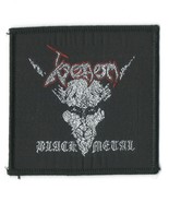 Venom Black Metal Sew On Woven Printed Patch 3&quot;x 3 1/8&quot; - £4.52 GBP