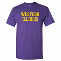 AS01 - Western Illinois Leathernecks Basic Block T Shirt - Small - Purple - £19.07 GBP