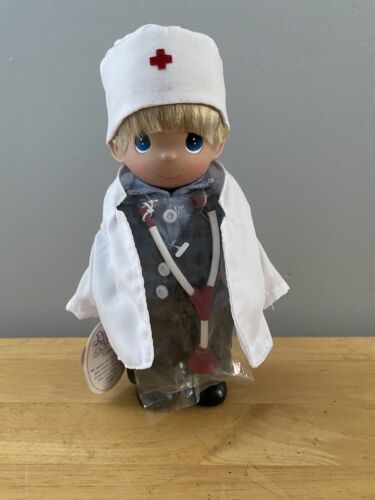 Precious Moments Dr. Love Blonde Hair Boy Doll Dress Up 9" #3304 NEW Doctor Hero - $29.58
