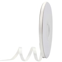 Meedee White Ribbon 1/4 Inch White Satin Ribbon Double Face Satin Ribbon... - £14.25 GBP