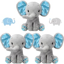 3 Pieces Elephant Stuffed Animal 8 Inch Baby Stuffed Elephant Animal Plush Toy G - £34.92 GBP