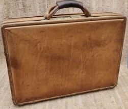 Vtg Hartmann Belting Leather Briefcase Attaché Combination Lock Case - $321.74