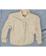 IZOD - Men&#39;s Blue &amp; Red Check Plaid Camp Casual Lounge  Long Sleeve Size M - $15.00