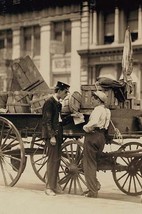 Messenger boys in conversation at Union Square, N.Y. Location: New York, New Yor - £17.57 GBP+