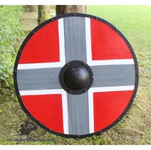 Scudo boss in legno medievale indossato da battaglia rotonda vichinga pe... - £81.13 GBP