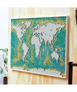 1695pcs Crafts World Map Ornament Mosaic Model Building Blocks Bricks Ch... - $205.99