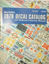 Walthers Model Scale Train Decal Catalog &amp; Railroad Lettering Manual (1978) - $10.97 CAD