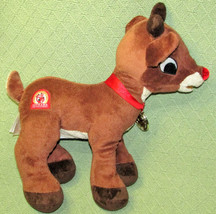 Rudolph The Red Nosed Reindeer Musical Plush Christmas Stuffed Animal 14&quot; Toy - £18.09 GBP