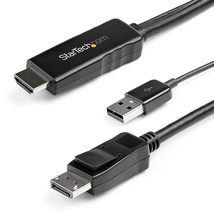 StarTech.com 1ft (30cm) HDMI to DisplayPort Adapter Cable, Active 4K 60Hz HDMI 2 - £55.29 GBP