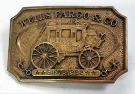 Vintage Wells Fargo &amp; CO. Belt Buckle 1973 Number VM281 - $19.95