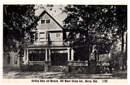 Harding Home and Museum Mt Vernon Ave Marion Ohio Postcard Posted 1938 - £4.11 GBP