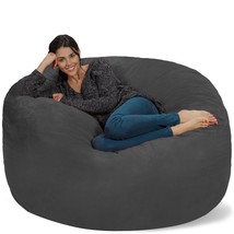 Bean Bag Chair: Giant 5&#39; Memory Foam Furniture Bean Bag - Big Sofa With ... - £196.97 GBP