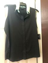 NWT Ladies BELYN KEY Black & Mint Green Sleeveless Golf Shirt - S M L & XL image 2