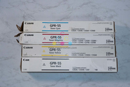 4 Cosmetic OEM Canon iR-ADV C5535,C5540,C5550,C5560 GPR-55 CMYK Toners - $330.66