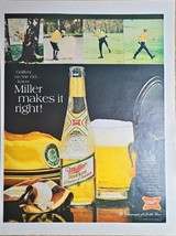 MILLER HIGH LIFE BEER - Golfing - Golfers-Make it right!1 1968 Vintage P... - $8.14