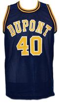 Randy Moss Custom Dupont High School Basketball Jersey Sewn Navy Blue Any Size image 1