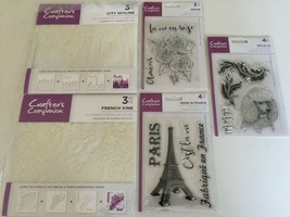 Crafter&#39;s Companion Paris City Stencils and Stamps 652576 NEW - £19.97 GBP