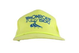 Vintage 90s Distressed Monroe Indy 500 1990 Spell Out Roped Snapback Hat... - €17,14 EUR