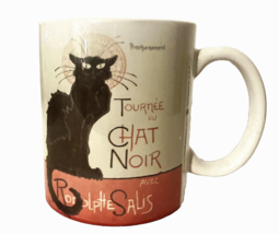 Tournee du Chat Noir Mug Ceramic T. Steinlen Black Cat Poster  11 oz  3.... - $13.49