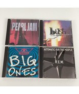 Rock Music CD Lot Pearl Jam Bush Razorblade Suitcase R.E.M. Aerosmith Bi... - $49.45