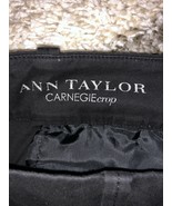 Ann Taylor Carnegie Crop Pants Womens 2 Black Low Rise Career Business C... - £7.82 GBP