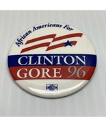 African Americans for Clinton 96 Presidential Election Political Button ... - $9.90