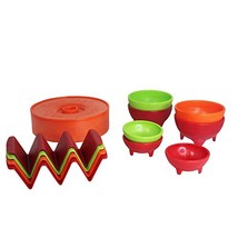 IMUSA 12 Piece Taco Fiesta Set, Kit Includes (1) 8&quot; Tortilla Warmer, (3)... - $53.66 CAD