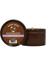 Earthly Body Hemp Seed 3 In 1 Massage Candle - Lavender 6oz - $19.01