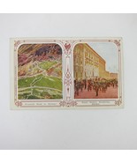 Postcard Stockholm Sweden Royal Palace &amp; Mountain Road Norway Antique Un... - £7.85 GBP