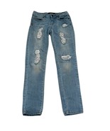 Lucky Brand Zoe Legging Girls Size 10 Distressed Denim Jeans - $181.71 MXN