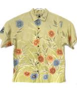 Tommy Bahama Hawaii Mens M Silk Shirt Floral Copyrighted Hawaiian Print - £21.72 GBP