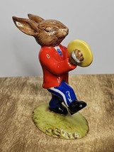 Royal Doulton Cymbals Bunnykins Figurine DB025 Golden Jubilee Red OOMPAH Band - £47.47 GBP