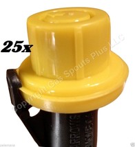 25x BLITZ Replacement YELLOW SPOUT CAPS Top Hat Style fits #900302 900092 900094 - £18.93 GBP
